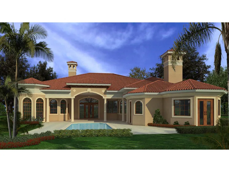 Spanish House Plan Color Image of House - Orlando Manor Mediterranean 106S-0080 - Shop House Plans and More