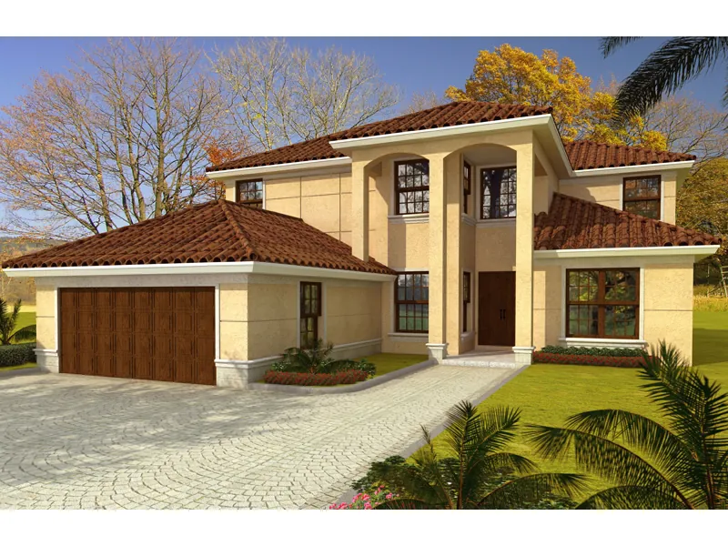 Luxury House Plan Front of Home - Louisa Manor Floridian Home 106S-0082 - Shop House Plans and More