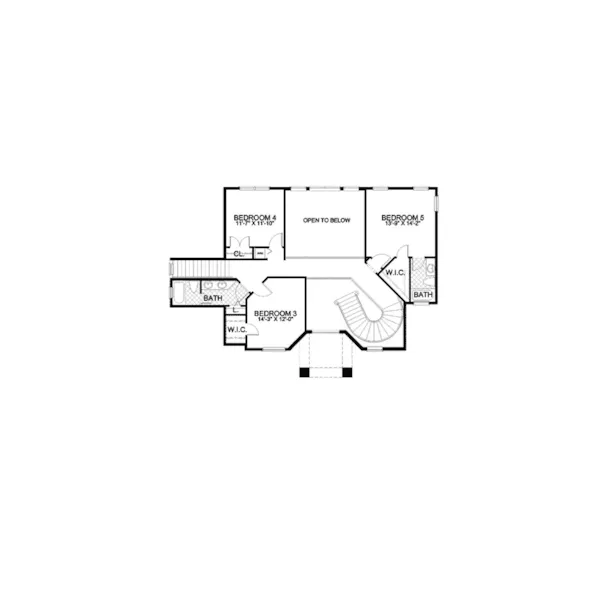 Adobe House Plans & Southwestern Home Design Second Floor - Duncan Hill Southwestern Home 106S-0083 - Search House Plans and More