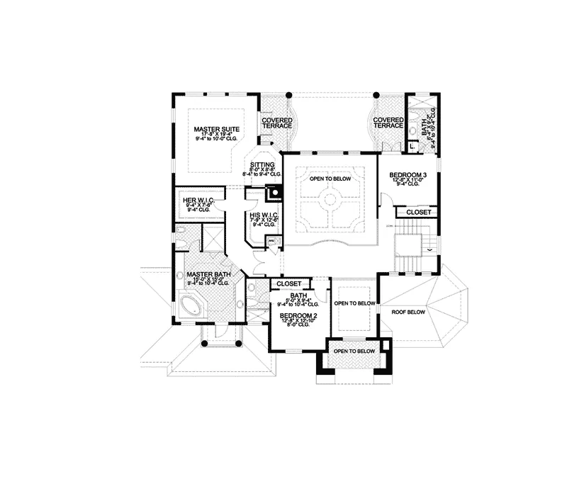 Florida House Plan Second Floor - Mariposa Manor Luxury Home 106S-0086 - Shop House Plans and More