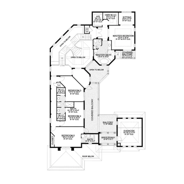 Mediterranean House Plan Second Floor - Martinez Lake Luxury Home 106S-0087 - Shop House Plans and More