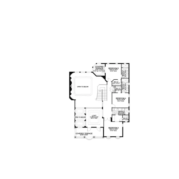 Sunbelt House Plan Second Floor - San Miguel Luxury Home 106S-0097 - Shop House Plans and More