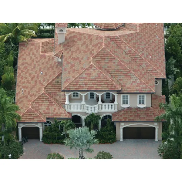 Two-Story Stucco Mediterranean Home With Covered Porch And Terrace