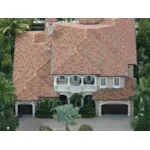 Two-Story Stucco Mediterranean Home With Covered Porch And Terrace