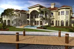 Florida House Plan Color Image of House - San Carlo Manor Spanish Home 106S-0100 - Shop House Plans and More