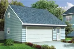 Building Plans Front of Home - Munhall Saltbox Garage 109D-6012 | House Plans and More