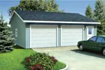 Building Plans Front of Home - Grovena Traditional Garage 109D-6014 | House Plans and More