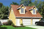 Building Plans Front of Home - Mahala Apartment Garage 109D-6019 | House Plans and More