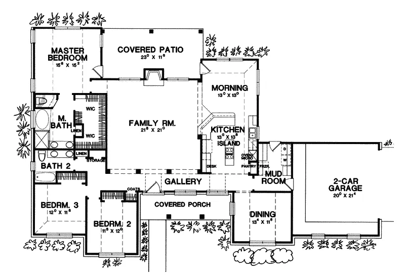Country House Plan First Floor - Hume Hill English Cottage Home 111D-0012 - Search House Plans and More