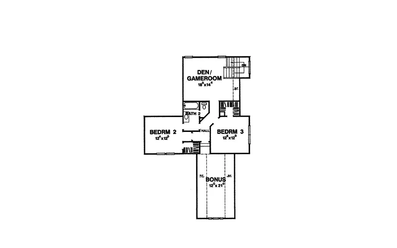 Country House Plan Second Floor - Demenil Place Traditional Home 111D-0024 - Search House Plans and More