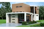 Modern House Plan Front of Home - Gattaca Modern Home 111D-0037 - Search House Plans and More