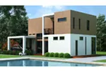 Modern House Plan Rear Photo 01 - Gattaca Modern Home 111D-0037 - Search House Plans and More
