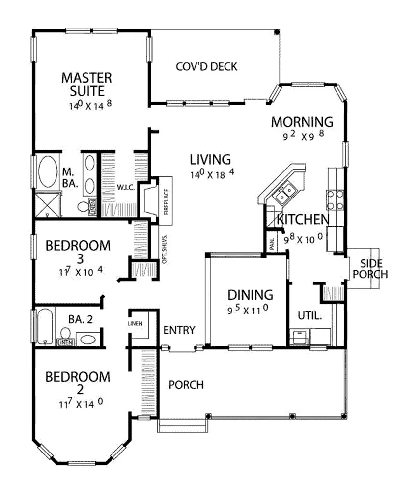 First Floor - Harby Country Home 111D-0038 - Search House Plans and More