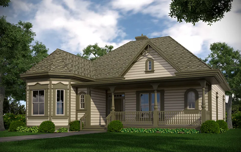 Front of Home - Harby Country Home 111D-0038 - Search House Plans and More