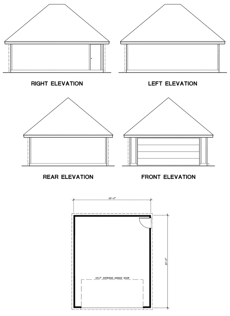 Garage Floor Plan - Harby Country Home 111D-0038 - Search House Plans and More
