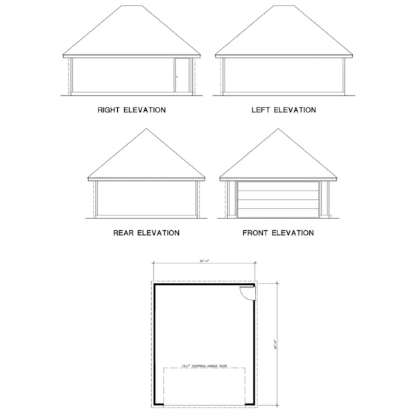 Garage Floor Plan - Harby Country Home 111D-0038 - Search House Plans and More