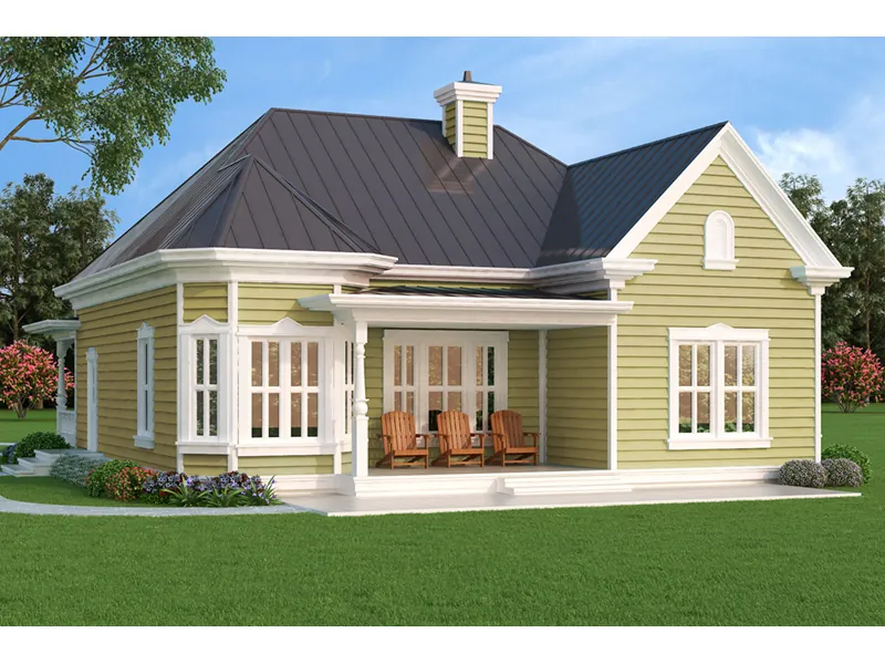 Rear Photo 01 - Harby Country Home 111D-0038 - Search House Plans and More