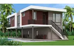 Modern House Plan Front of Home - Hayn Modern Home 111D-0040 - Search House Plans and More