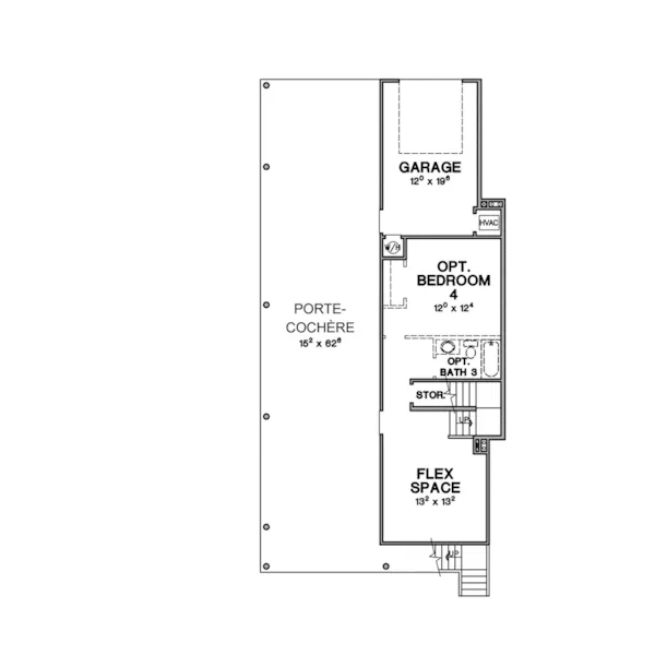 Contemporary House Plan Lower Level Floor - Hayn Modern Home 111D-0040 - Search House Plans and More