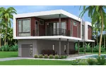Modern House Plan Rear Photo 01 - Hayn Modern Home 111D-0040 - Search House Plans and More