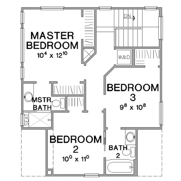 Modern Farmhouse Plan Second Floor - Indio Modern Farmhouse 111D-0042 - Search House Plans and More