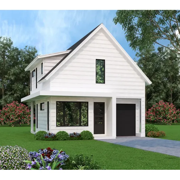 Modern Farmhouse Plan Front of Home - Indio Modern Farmhouse 111D-0042 - Search House Plans and More