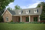 Ranch House Plan Front of House 111D-0043