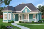 Southern House Plan Front of Home - Baker Lane Country Cottage 111D-0044 - Search House Plans and More