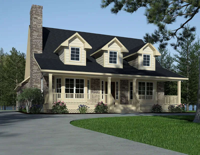 Lowcountry House Plan Front of Home - 111D-0047 - Shop House Plans and More