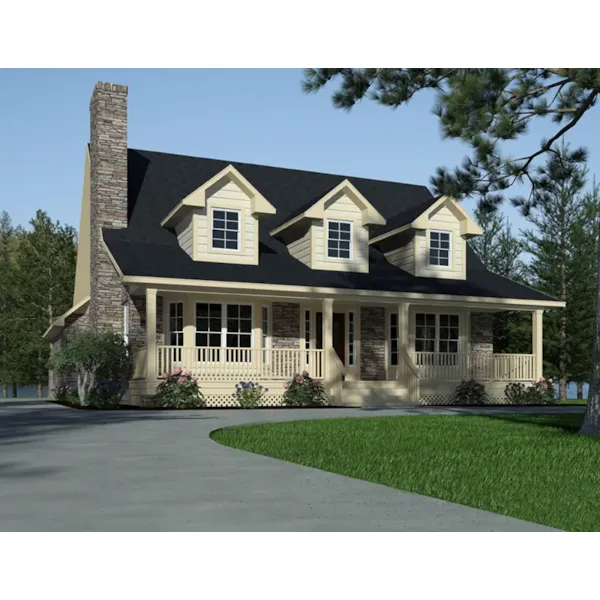 Lowcountry House Plan Front of Home - Brooksville Country Home 111D-0047 - Shop House Plans and More