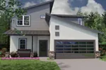 Contemporary House Plan Front of House 111D-0050