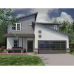 Contemporary House Plan Front of House 111D-0050