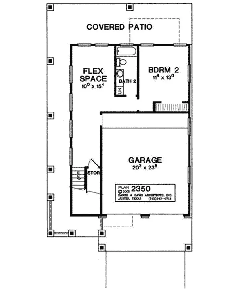 Rustic House Plan Lower Level Floor - Rutger Bay Rustic Modern Home 111D-0051 - Shop House Plans and More