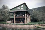 Rustic House Plan Rear Photo 01 - Rutger Bay Rustic Modern Home 111D-0051 - Shop House Plans and More