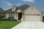 Ranch House Plan Front of House 111D-0055