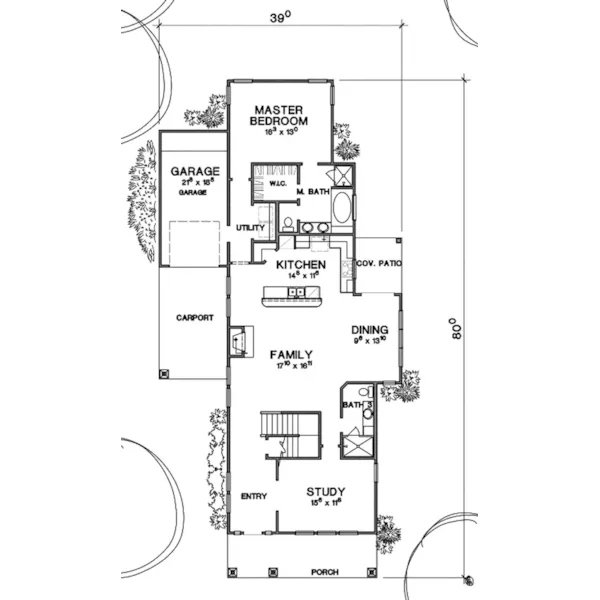 Country House Plan First Floor - 111D-0102 - Shop House Plans and More