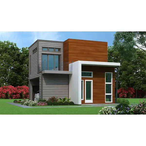 Contemporary House Plan Front of Home - 111D-0118 - Shop House Plans and More