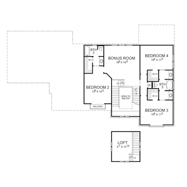 Prairie House Plan Second Floor - Naples Luxury Italian Home 111S-0002 - Shop House Plans and More