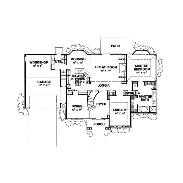 Luxury House Plan First Floor - Questover Manor Luxury Home 111S-0003 - Shop House Plans and More