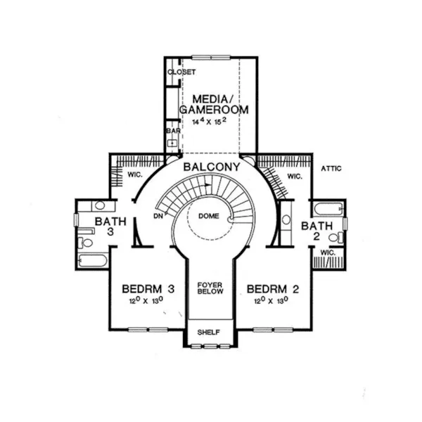 Luxury House Plan Second Floor - Mataro Luxury Home 111S-0006 - Shop House Plans and More