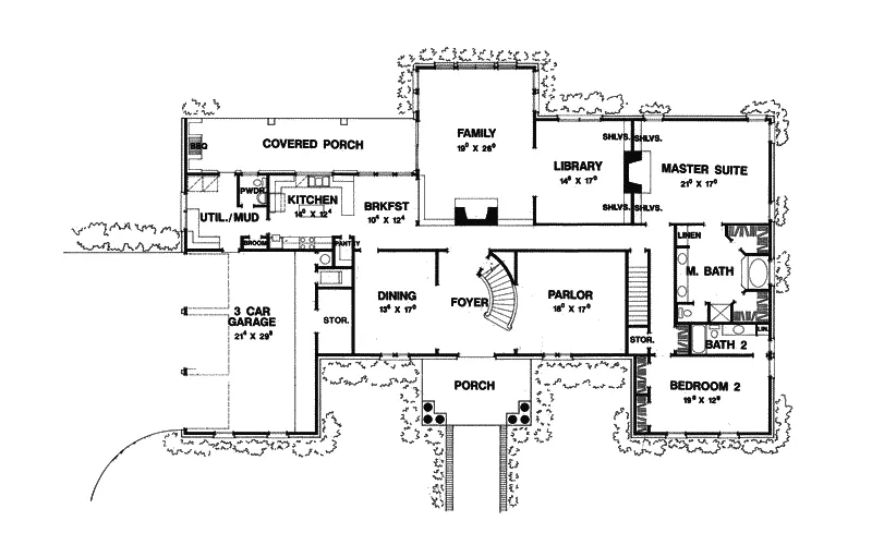 European House Plan First Floor - Herbert Place Luxury Home 111S-0007 - Search House Plans and More