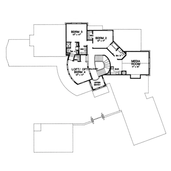 European House Plan Second Floor - 111S-0011 - Shop House Plans and More