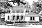 Florida House Plan Front of Home - 111S-0014 - Shop House Plans and More