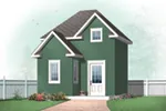 Building Plans Front of Home - Medwin Storage Shed 113D-4513 | House Plans and More