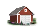 Building Plans Front Image - Ryker Western Style Garage 113D-6005 | House Plans and More