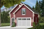 Building Plans Front Photo 01 - Marsha Charming One Car Garage 113D-6009 | House Plans and More