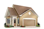 Building Plans Front Image - Burnell Two-Car Garage 113D-6014 | House Plans and More