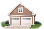 Building Plans Front Image - Kassie Two-Car Garage  113D-6017 | House Plans and More