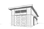Building Plans Front Image of House - Pippa Modern 1-Car Garage 113D-6033 | House Plans and More
