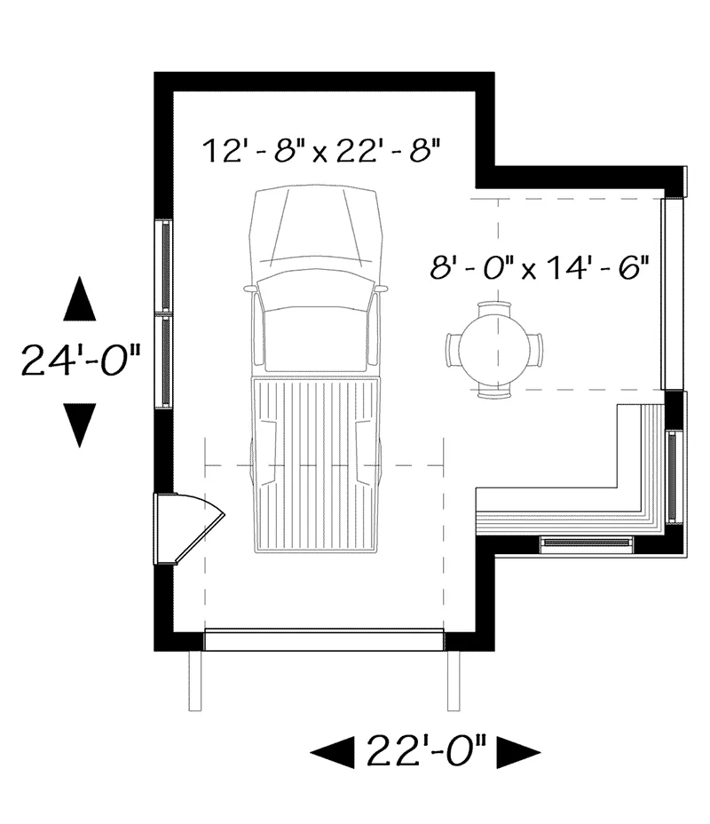Rustic Project Plan First Floor 113D-6039